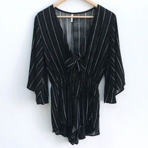 COPY-Deep-v, Tie-front romper -Sage-sz med. 🦋